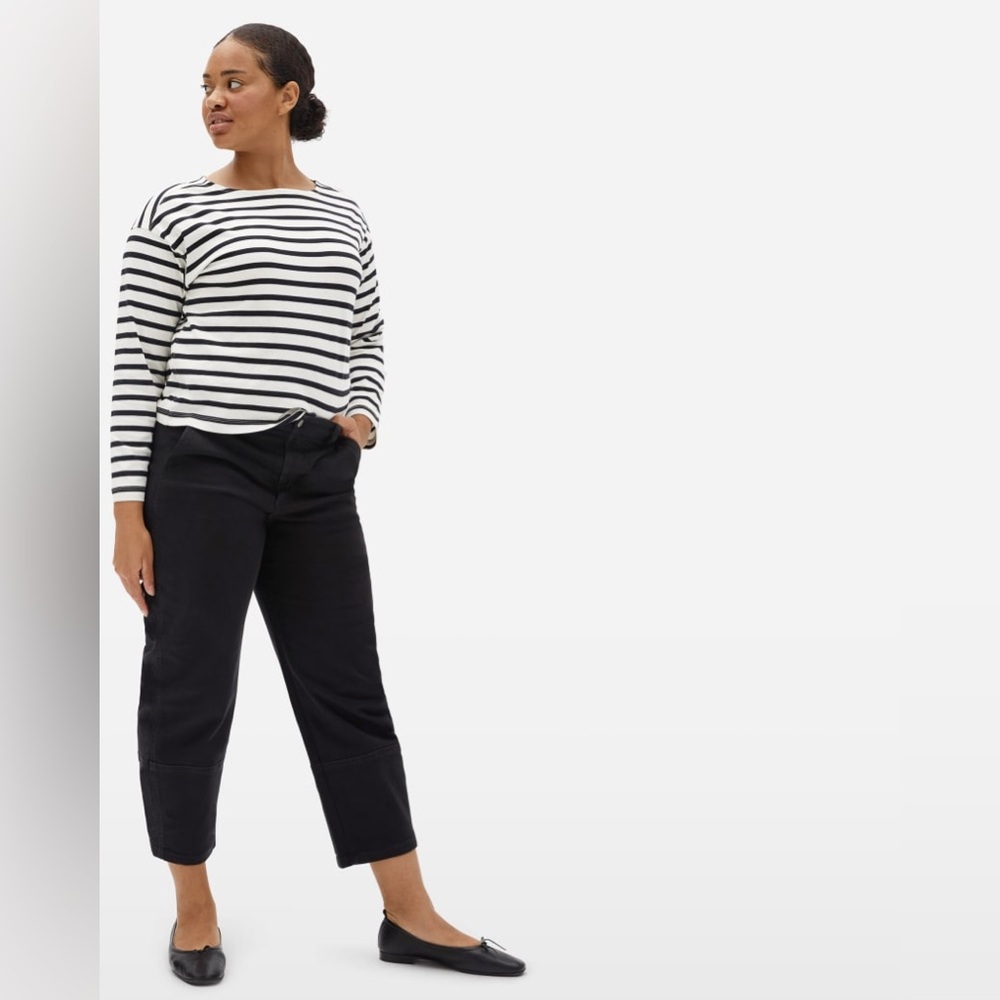 EVERLANE The Modern Breton Tee SIZE XS fits up to medium